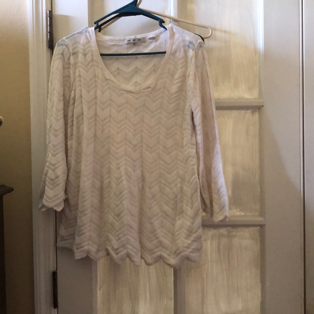 White soft sweater